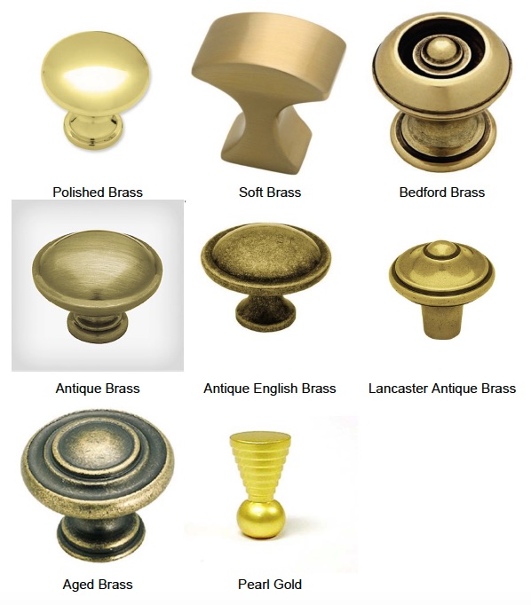 Brass Knob & Pull Finishes